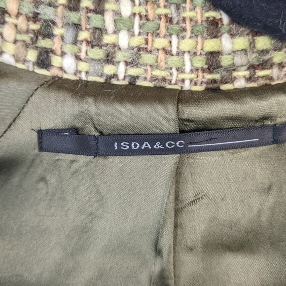 ISDA & CO Green Multicolored Wool Knit Coat - Picture 3 of 5